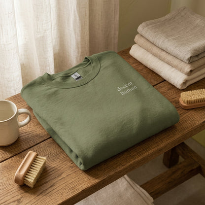 the decent human crewneck