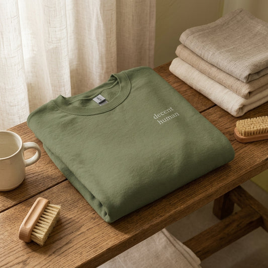 the decent human crewneck