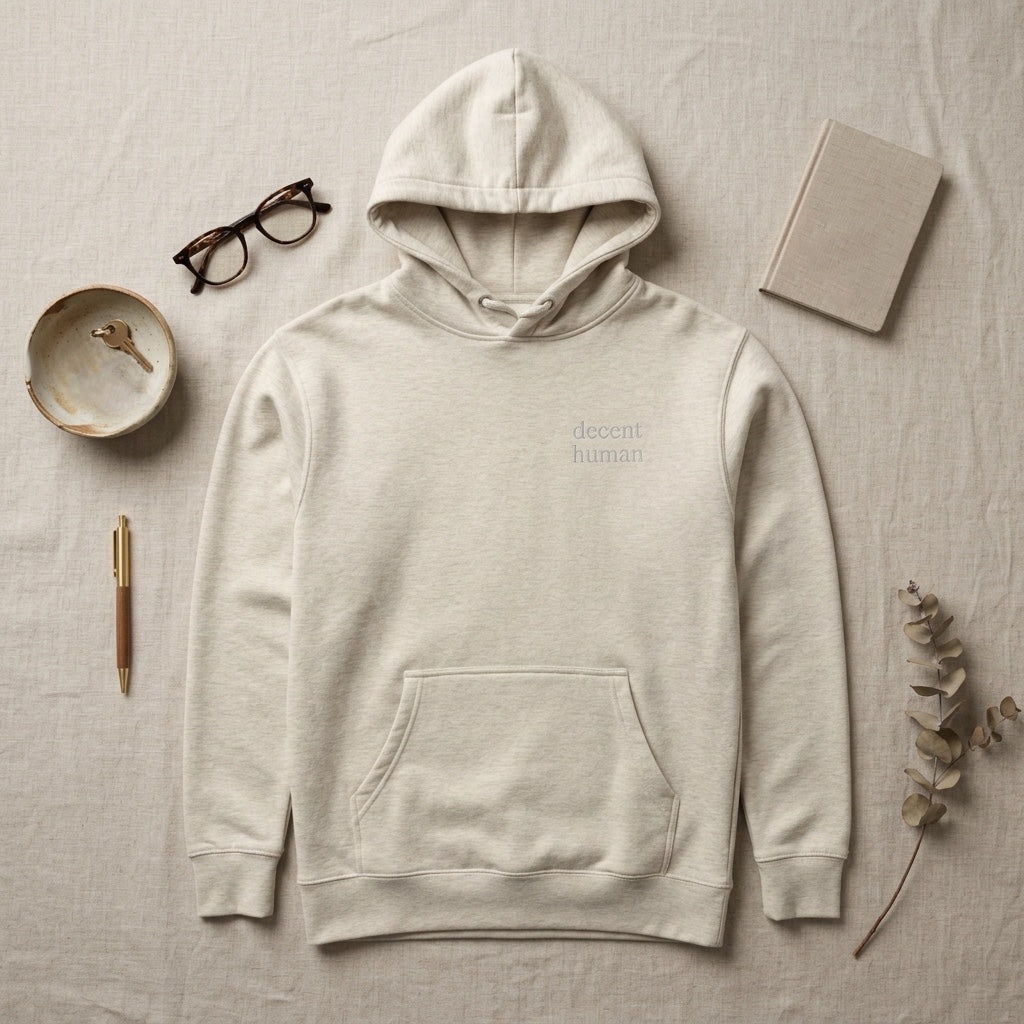the decent human hoodie